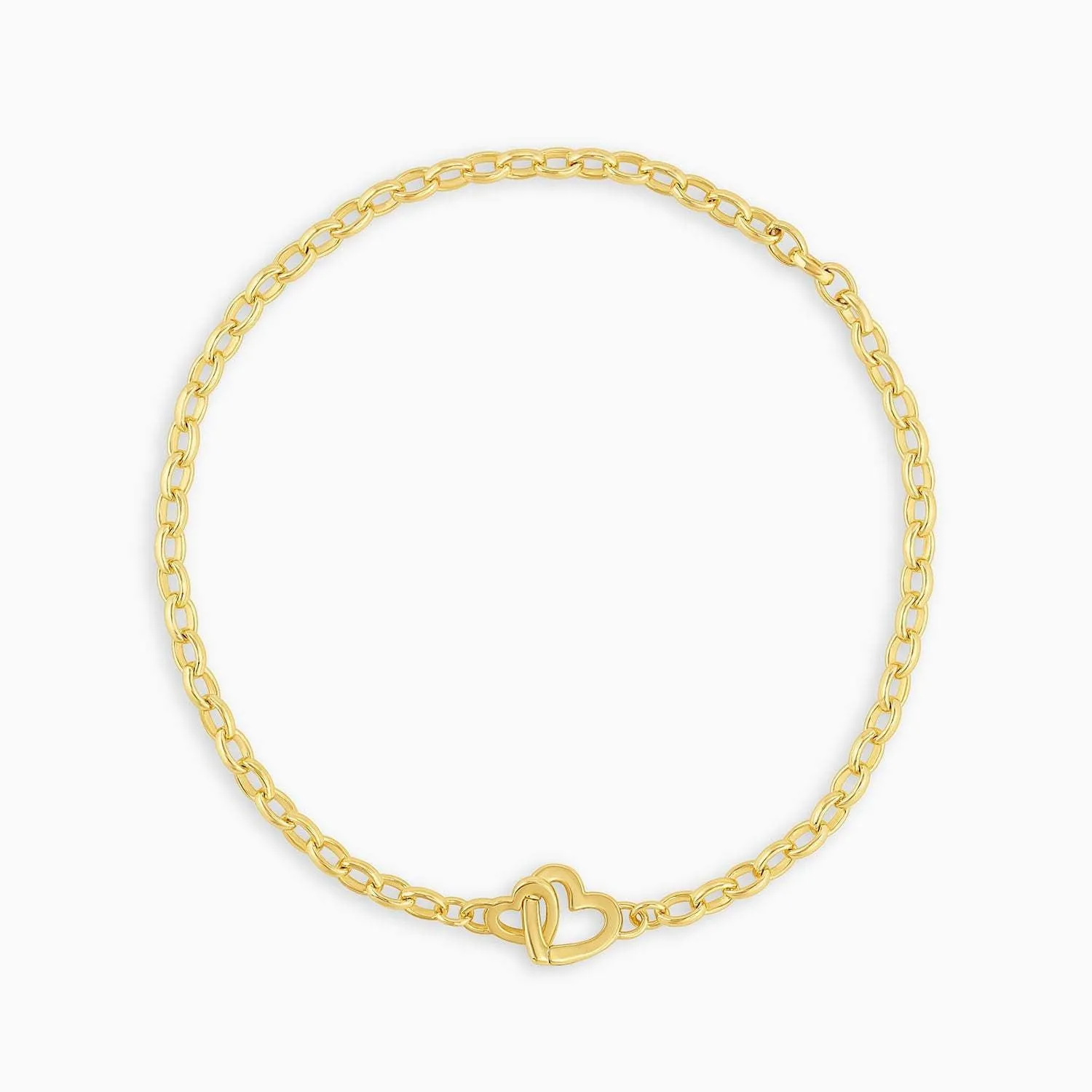 Minimalist Heart Titanium Steel Electroplating Necklaces