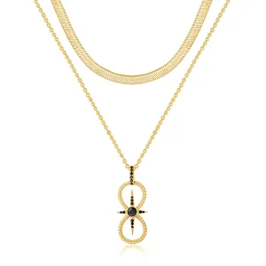 Minimalist Infinity Stackable Necklace