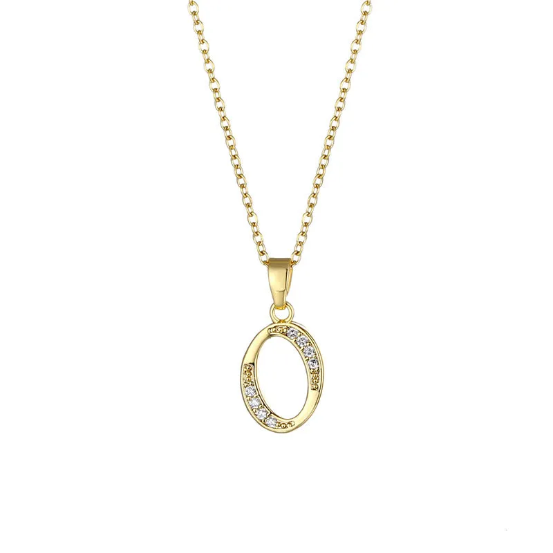 Minimalist Letter Text Number Stainless Steel Electroplating Necklaces