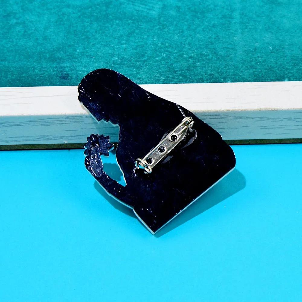 New Arrival Arylic Beautiful Girl Brooches For Wome