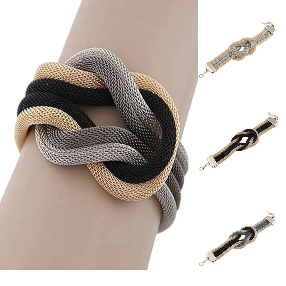 New Bangles & Bracelets for Women Men Jewelry Punk Alloy Chain Charms Cuff Accessories
