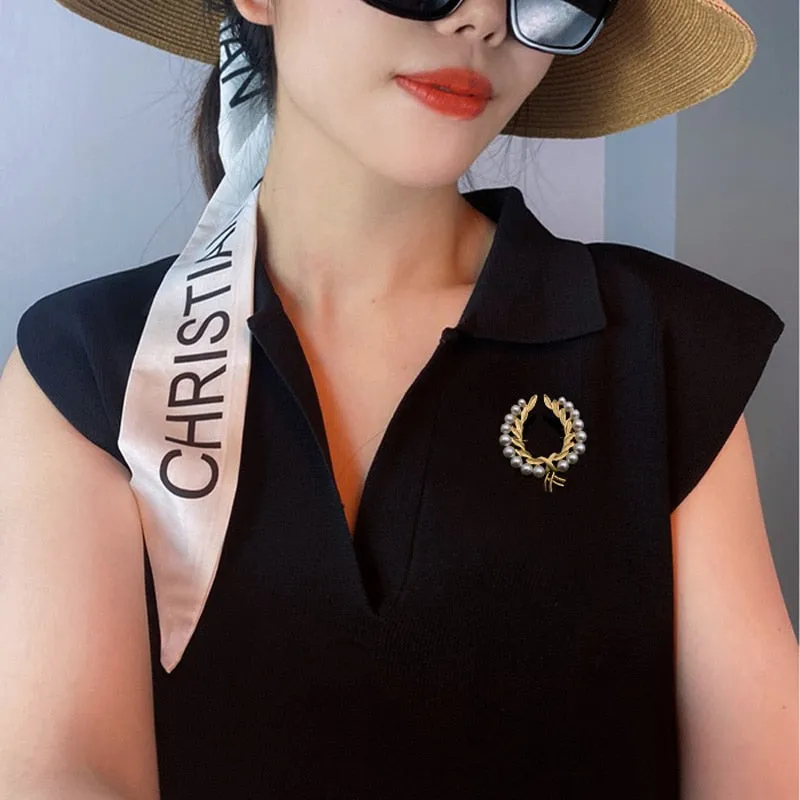 New Baroque Style Brooch Literary Simple Classical Brooches For Woman