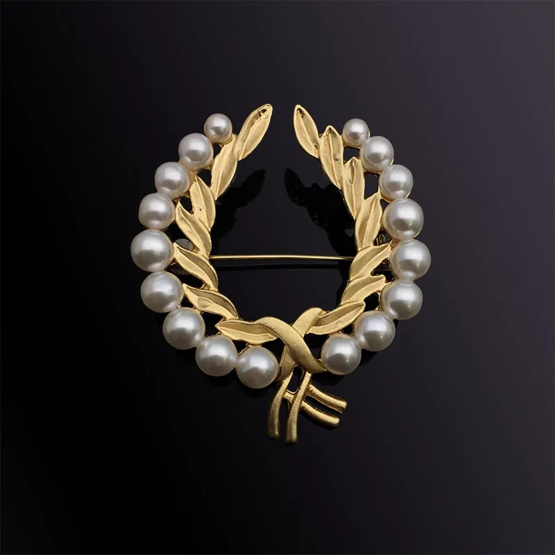 New Baroque Style Brooch Literary Simple Classical Brooches For Woman