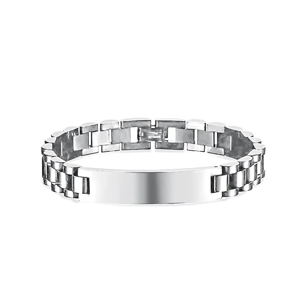 No-tarnish Medical Grade Titanium Strap Shop Personalized Bracelet