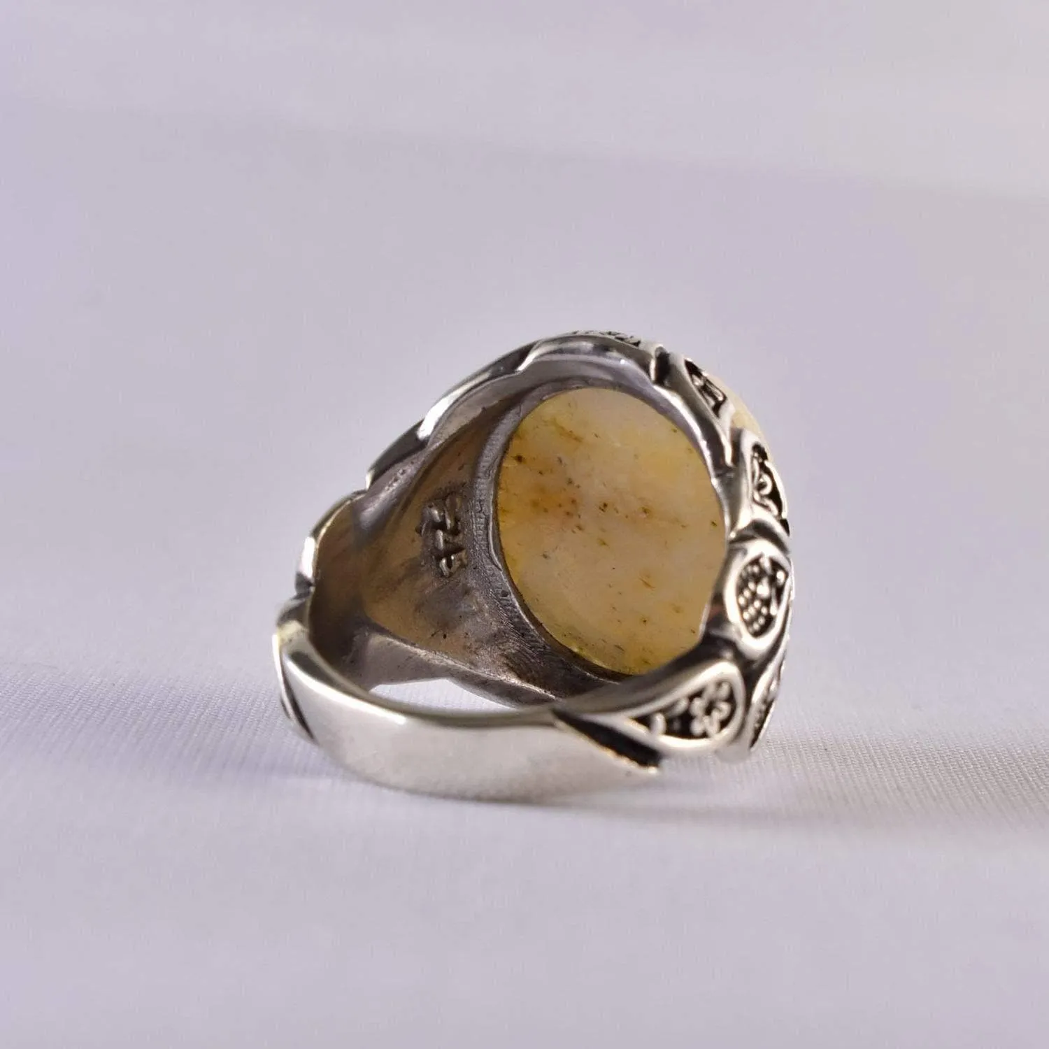 Noor Al-Qalb (Dur Najaf - Quartz) Sterling Silver Ring