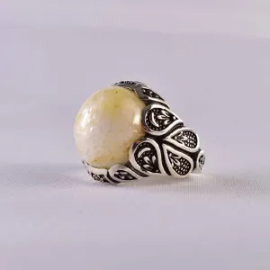 Noor Al-Qalb (Dur Najaf - Quartz) Sterling Silver Ring