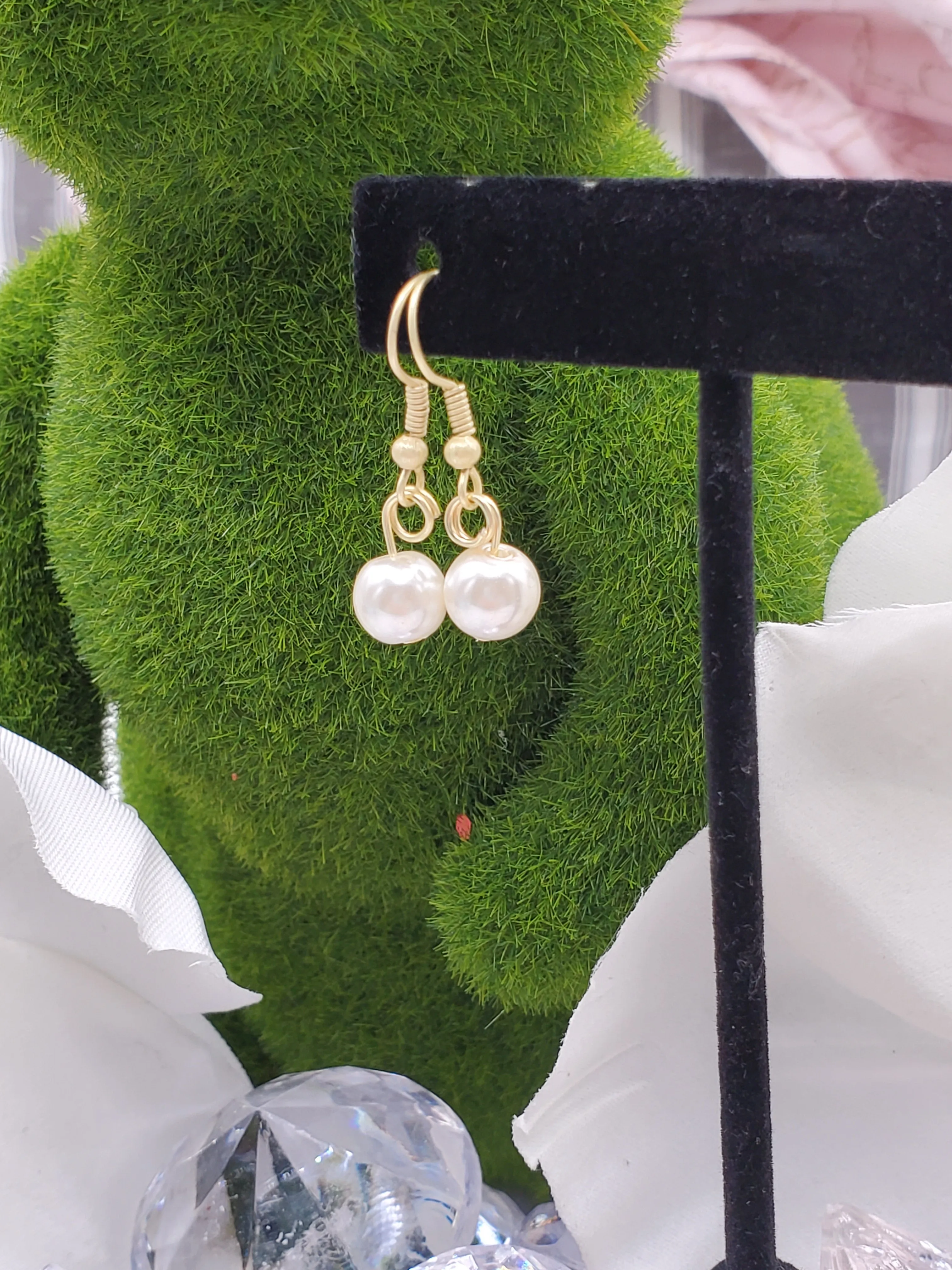 Pearl earrings