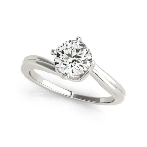 Perfectly Design Round Brillaint Cut Solitaire Diamond Engagement Ring(  0.5 CTW)