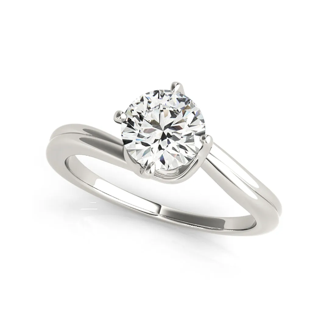 Perfectly Design Round Brillaint Cut Solitaire Diamond Engagement Ring(  0.5 CTW)