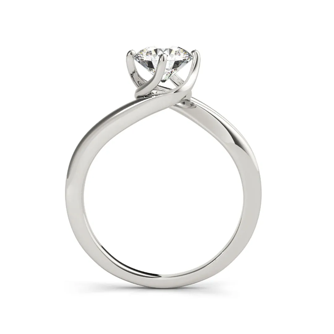 Perfectly Design Round Brillaint Cut Solitaire Diamond Engagement Ring(  0.5 CTW)