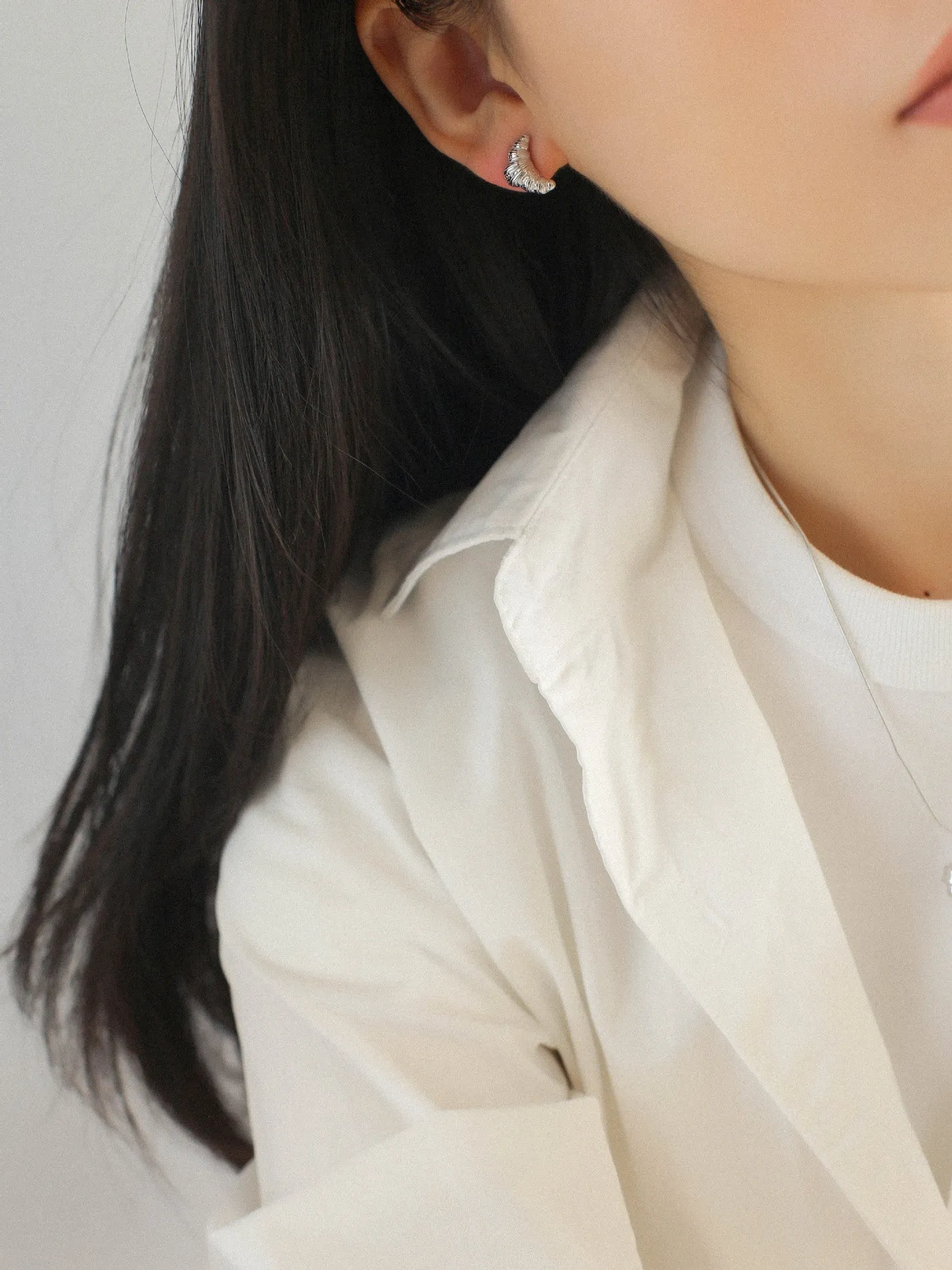 Petite Croissant Stud Earrings