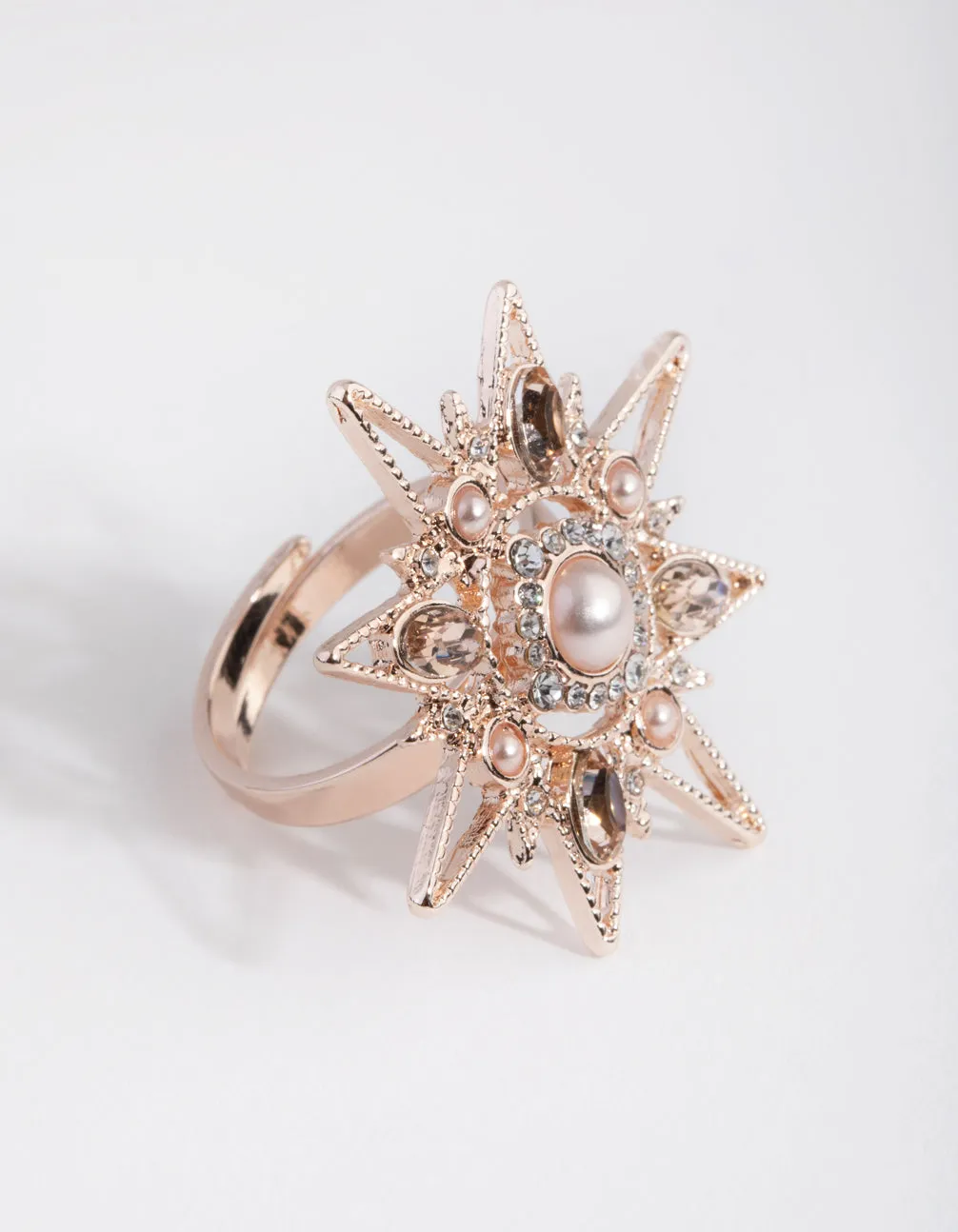 Rose Gold Statement Star Ring