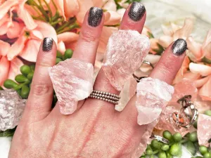 Rose Quartz Rings