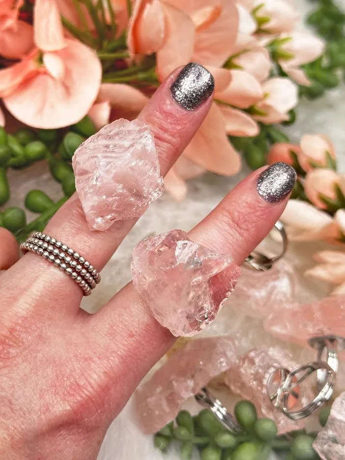 Rose Quartz Rings