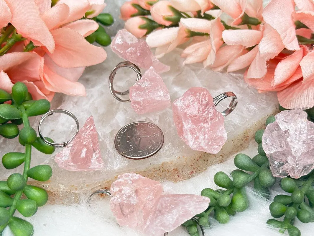 Rose Quartz Rings