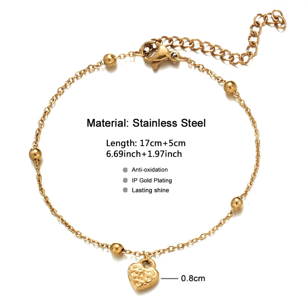 Shop Personalized Heart Bead Necklace Bracelets