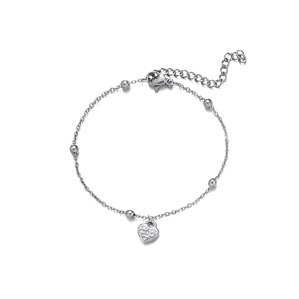 Shop Personalized Heart Bead Necklace Bracelets