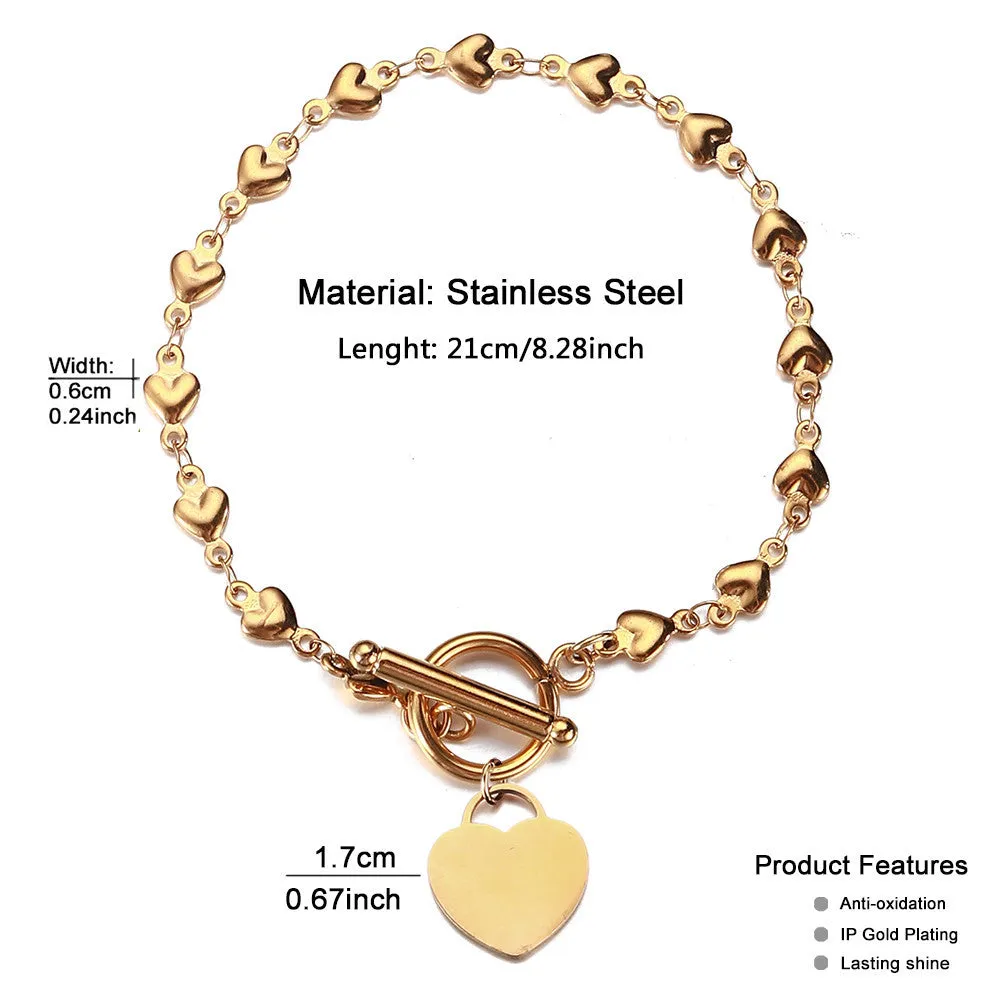 Shop Personalized Heart Bracelets