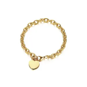 Shop Personalized Heart Glossy Bracelets
