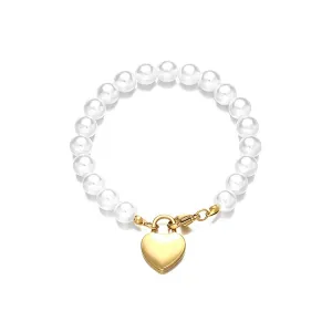 Shop Personalized Heart Pearl Bracelets