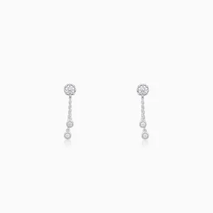 Silver Elegance On The Rise Earrings