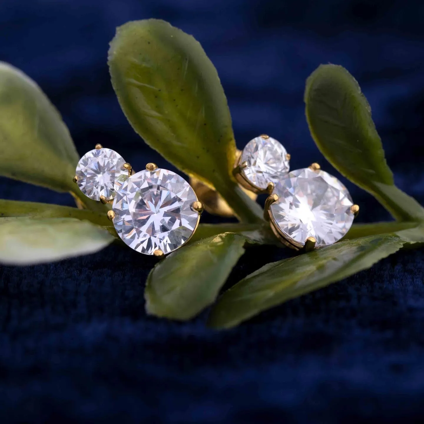Solitaire 2.5CT Diamond Drop Earring