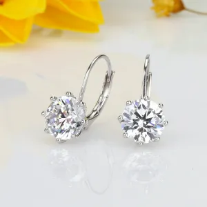 Sterling Silver Queen's Crown Drop Earring