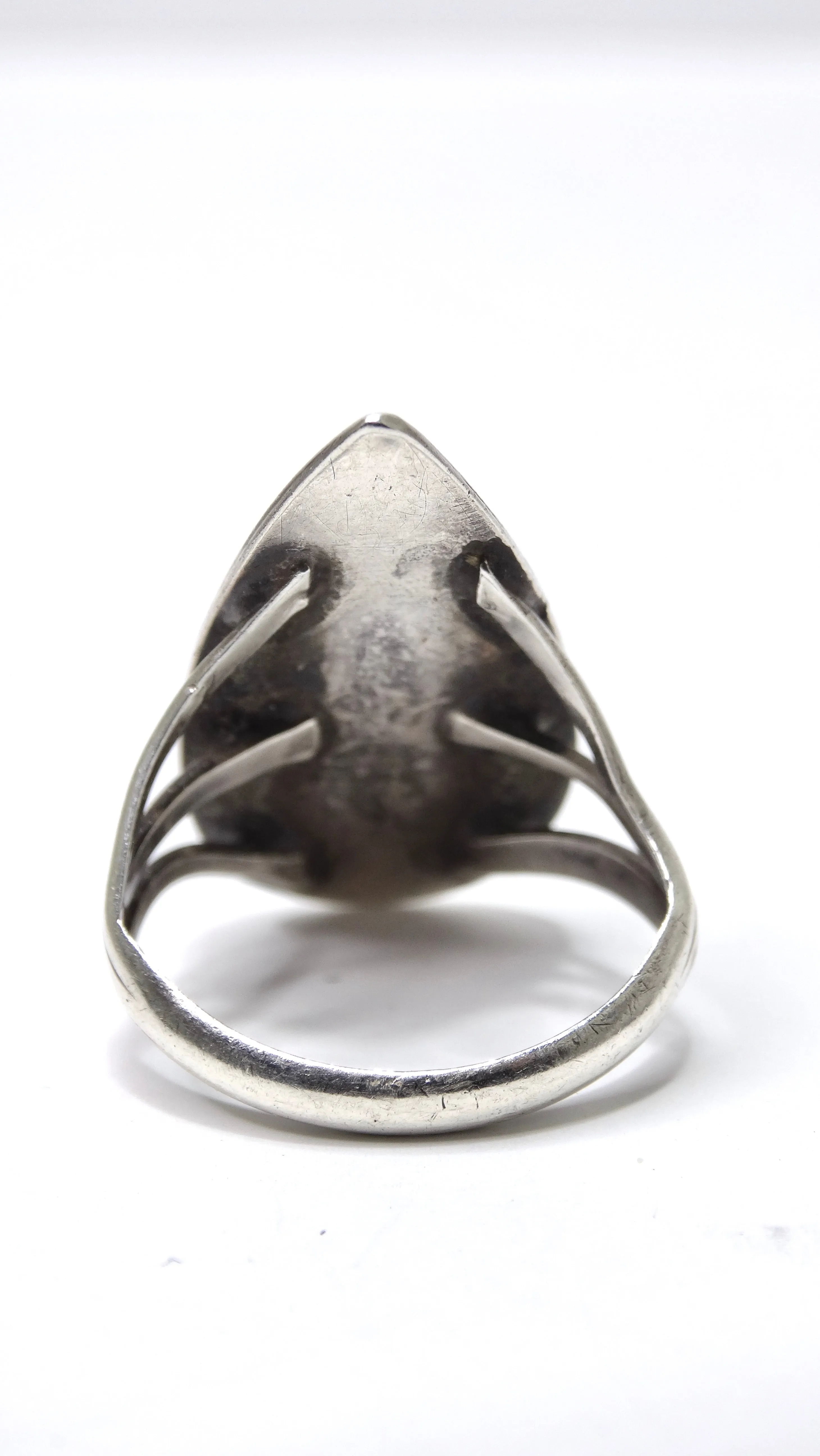 Turquoise Sterling Silver Pear-Shaped Ring