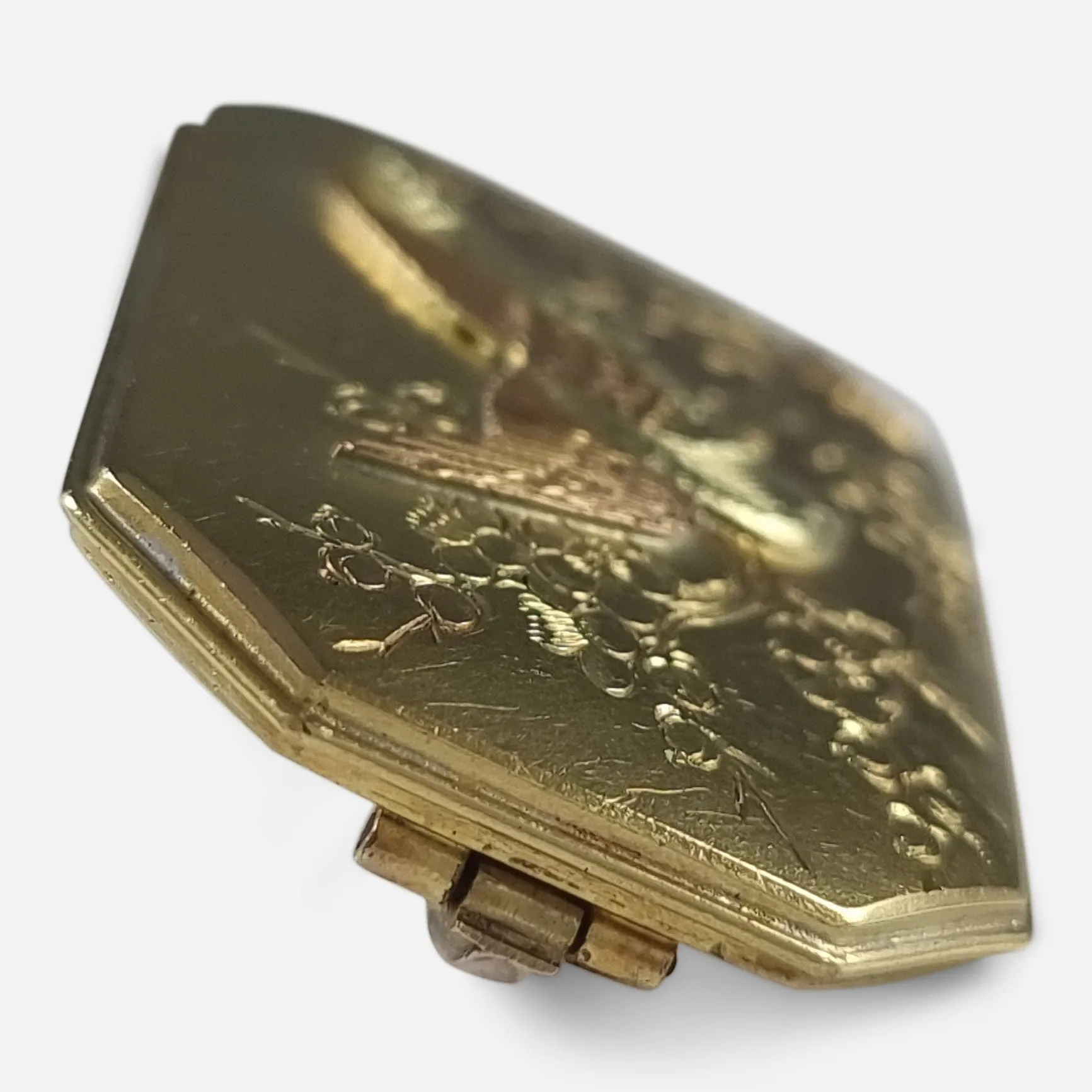 Victorian 15ct Gold Aesthetic Movement Plaque Brooch