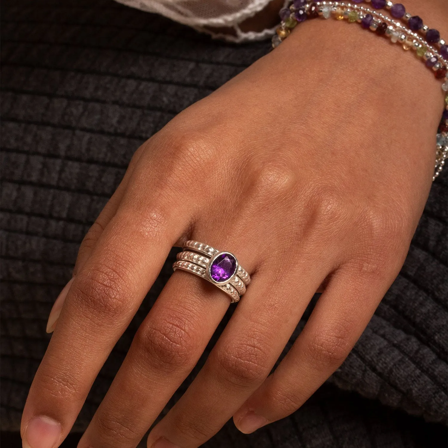 Vie Twinkle Stacking Rings