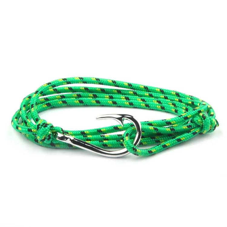 Viking Miansai Style Navy Style Fish Hook Anchor Bracelet