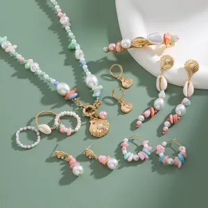 Wholesale Colorful Shell Pearl Necklace